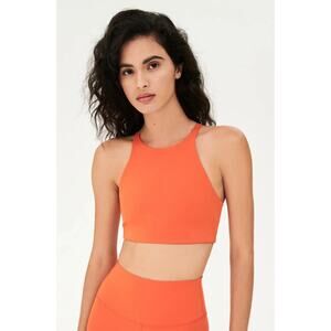 NEW Splits 59 Claudia Rigor Racerback Sports Bra Fire Orange Size Small